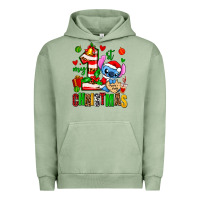 Pigment Oil Green my first christmas stitch Urban Hoodie - AdoDesignShop