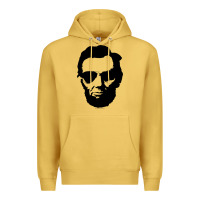 Antique Gold cool abe lincoln with aviator sunglasses black Premium Hoodie - lanVoArt