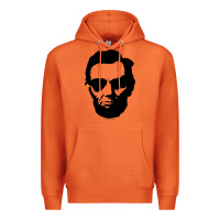 Carrot cool abe lincoln with aviator sunglasses black Premium Hoodie - lanVoArt