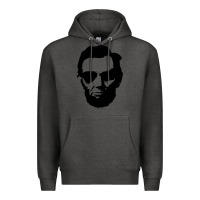 Charcoal Heather cool abe lincoln with aviator sunglasses black Premium Hoodie - lanVoArt
