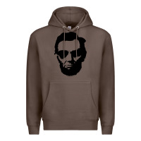 Coffee cool abe lincoln with aviator sunglasses black Premium Hoodie - lanVoArt