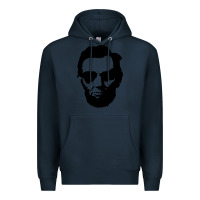 Navy cool abe lincoln with aviator sunglasses black Premium Hoodie - lanVoArt