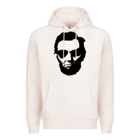Pale Pink cool abe lincoln with aviator sunglasses black Premium Hoodie - lanVoArt