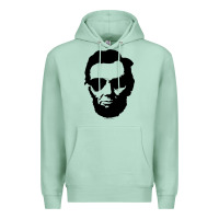 Seafoam cool abe lincoln with aviator sunglasses black Premium Hoodie - lanVoArt