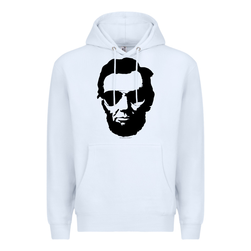 Cool Abe Lincoln With Aviator Sunglasses Black Premium Hoodie by lanVoArt | Teevron