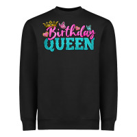 Black birthday queen Heavyweight Sweatshirt - BundleAndBundleShop
