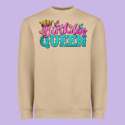 Birthday Queen Heavyweight Sweatshirt Designed By Bundleandbundleshop