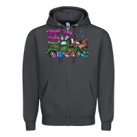 Smoke happy easter day truck Zipper Hoodie - CowhideDigitalArt