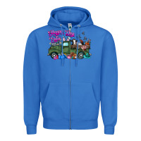 True Royal happy easter day truck Zipper Hoodie - CowhideDigitalArt