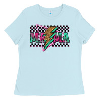 Baby Blue mama techno lightning bolt Ladies Tee - Jasminsmagicworld