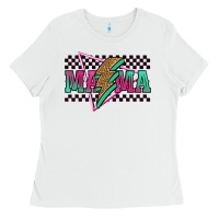 White mama techno lightning bolt Ladies Tee - Jasminsmagicworld
