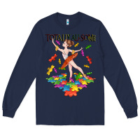 Navy totally au some Long Sleeve Tee - CowGirlArtShop