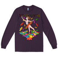 Plum totally au some Long Sleeve Tee - CowGirlArtShop