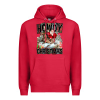 Cardinal Howdy Christmas Rodeo Santa Premium Hoodie - FaDigitalArtStudio