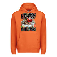 Carrot Howdy Christmas Rodeo Santa Premium Hoodie - FaDigitalArtStudio