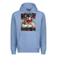 Howdy Christmas Rodeo Santa Premium Hoodie | Teevron