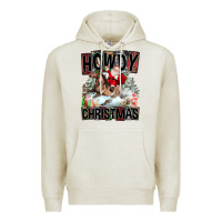 Oatmeal Heather Howdy Christmas Rodeo Santa Premium Hoodie - FaDigitalArtStudio
