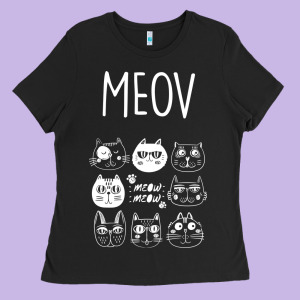 Meow Ladies Tee Designed By Bettercallsaul