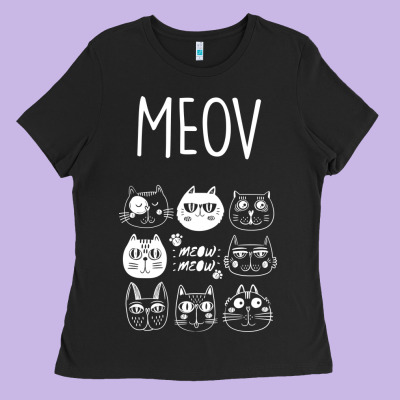 Meow Ladies Tee Designed By Bettercallsaul