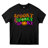 Black spooky with lightning bolt Heavy Core Tee - BundleAndBundleShop