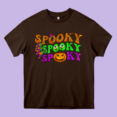Spooky With Lightning Bolt Heavy Core Tee Designed By Bundleandbundleshop