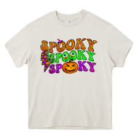 Cream spooky with lightning bolt Heavy Core Tee - BundleAndBundleShop