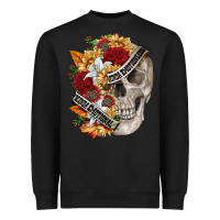 Black skull kinda emotionless kinda emotional Heavyweight Sweatshirt - FaDigitalArtStudio