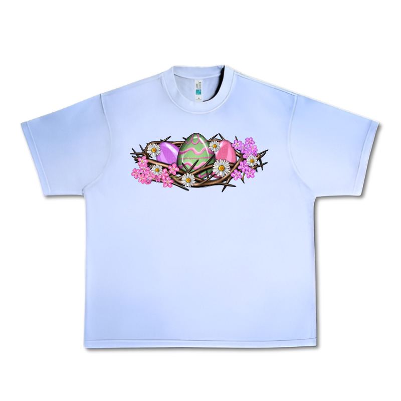 Easter Eggs And Crown Of Thorns Easter Day Urban Heavy Tee by HowdyJamesFarm | Teevron