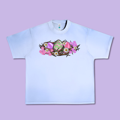 Easter Eggs And Crown Of Thorns Easter Day Urban Heavy Tee Designed By Howdyjamesfarm