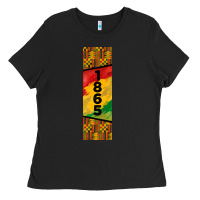 Black juneteenth pen wrap Ladies Tee - BarkalooDesign
