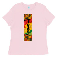 Bubblegum Pink juneteenth pen wrap Ladies Tee - BarkalooDesign