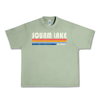 Oil Green Vintage 70S 80S Style Squam Lake Nh Urban Heavy Tee - lanVoArt