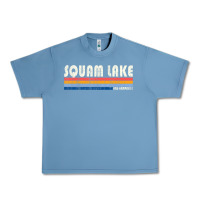 Pebble Blue Vintage 70S 80S Style Squam Lake Nh Urban Heavy Tee - lanVoArt