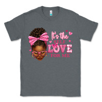 Charcoal Heather it's the self love for me afro woman Classic Tee - texasbilliewilder