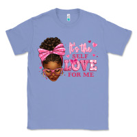Colony Blue it's the self love for me afro woman Classic Tee - texasbilliewilder