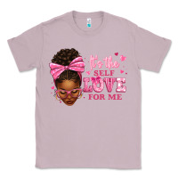 Lilac it's the self love for me afro woman Classic Tee - texasbilliewilder