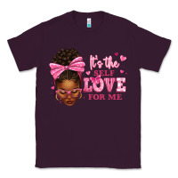 Plum it's the self love for me afro woman Classic Tee - texasbilliewilder