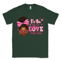 Sports Green it's the self love for me afro woman Classic Tee - texasbilliewilder