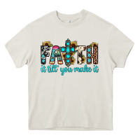 Cream faith it till you make it Heavy Core Tee - JahusDesignShop