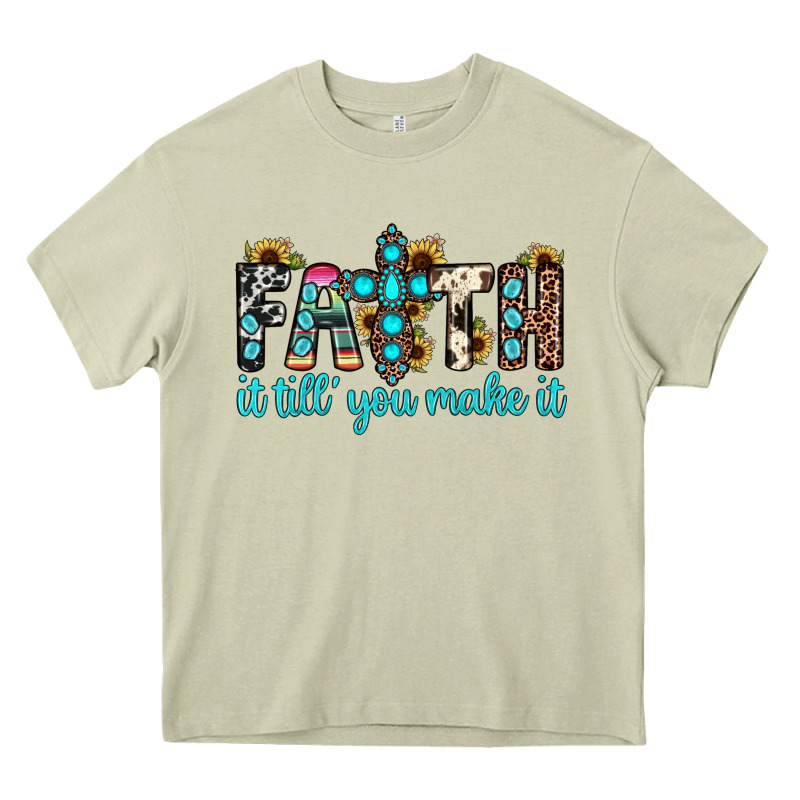 Faith It Till You Make It Heavy Core Tee by JahusDesignShop | Teevron