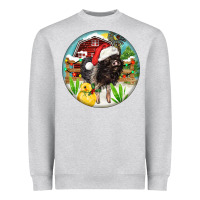Heather Grey Baby pig Heavyweight Sweatshirt - FaDigitalArtStudio