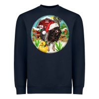 Navy Baby pig Heavyweight Sweatshirt - FaDigitalArtStudio