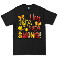 Black hey sister sister swing softball Premium Tee - Artiststas
