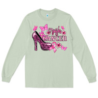 Matcha Crush Cancer with high heels Cancer Awareness Long Sleeve Tee - HowdyJamesFarm