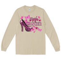 Mushroom Crush Cancer with high heels Cancer Awareness Long Sleeve Tee - HowdyJamesFarm