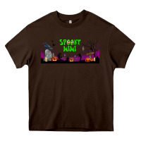 Chocolate Brown spooky mimi libbey glass Heavy Core Tee - BundleAndBundleShop