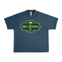 Midnight Navy Hot Springs National Park Arkansas Nature Bear Hike Outdoors Urban Heavy Tee - lanVoArt