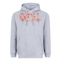 Heather Grey Girl balloon Heavyweight Hoodie - Artiststas