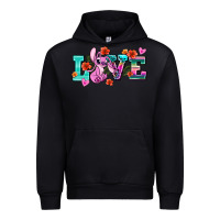 Black love stitch Urban Hoodie - AdoDesignShop