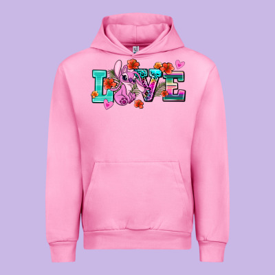 Love Stitch Urban Hoodie Designed By Adodesignshop